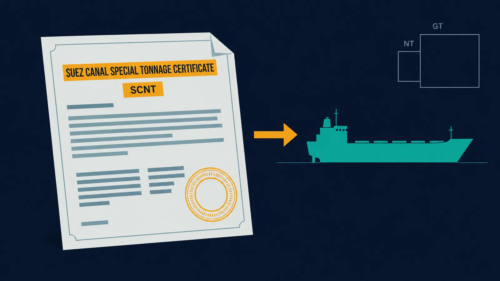 Suez Canal Special Tonnage Certificate as the gateway to SCNT billing