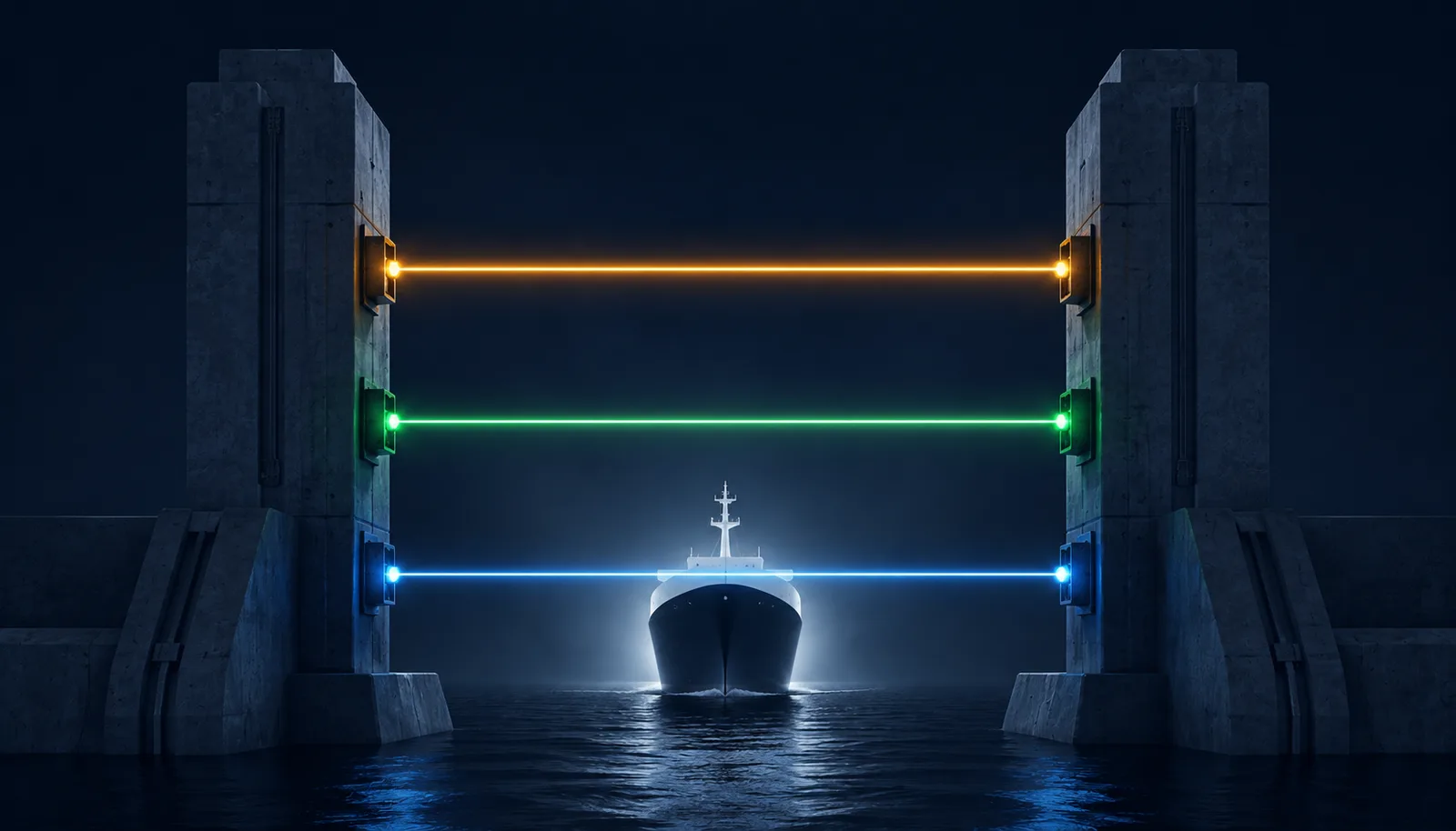 VLCC tanker at sea — three insurance policies determine whether it can trade this route