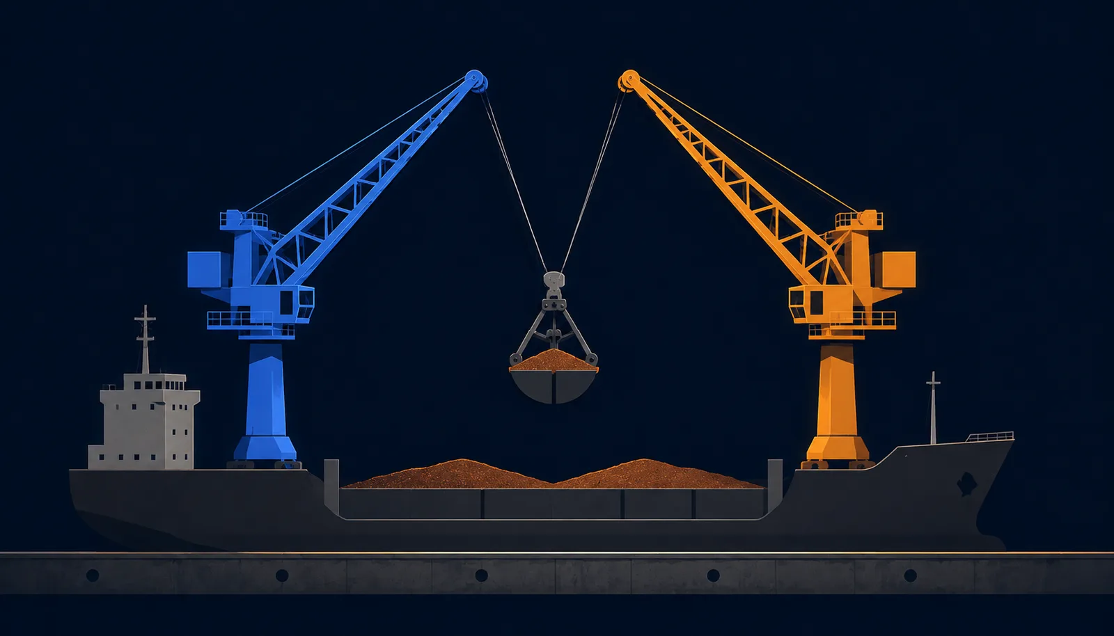 Bulk cargo loading at a terminal — who pays for this work is in the abbreviations