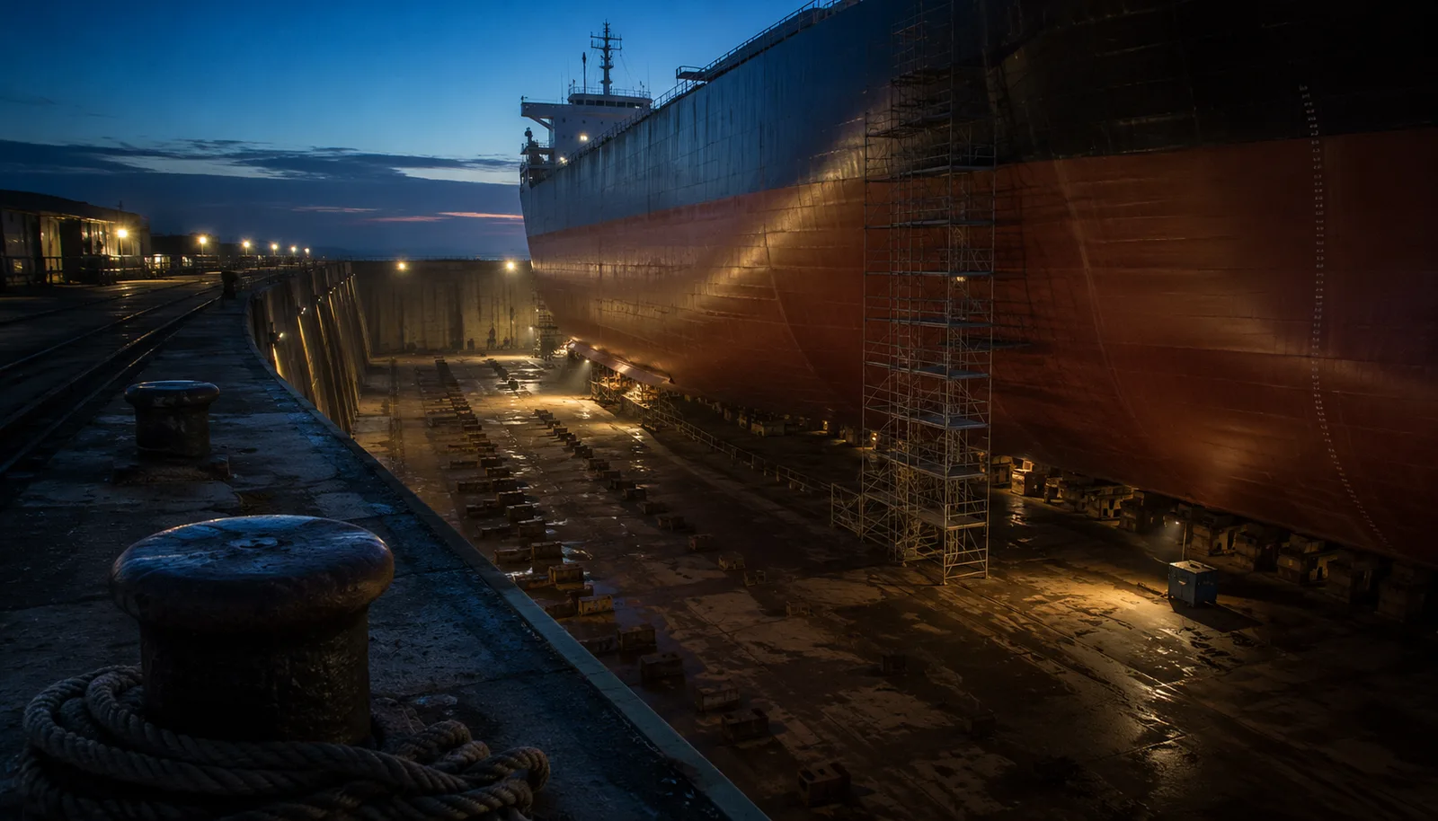 Modern vessel at sea — a container ship representing the next generation of digitally monitored merchant vessels