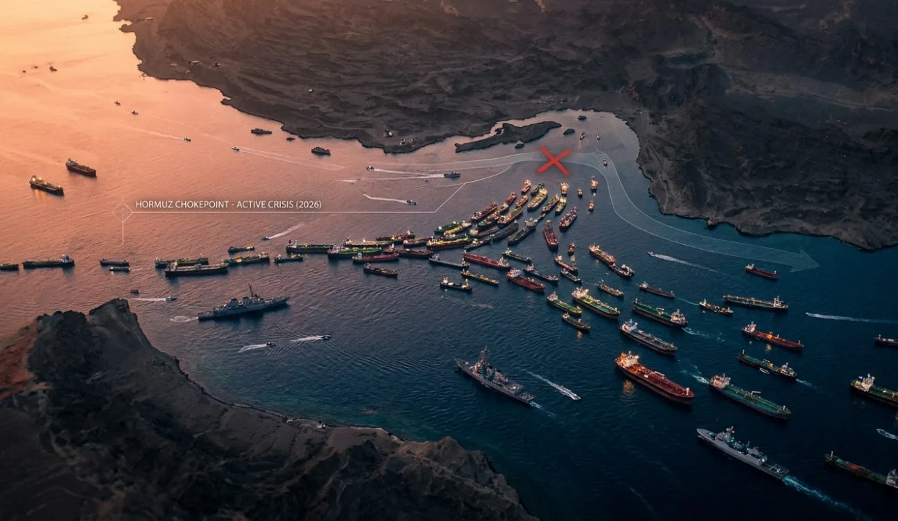 Maritime operations near the Strait of Hormuz during the 2026 crisis